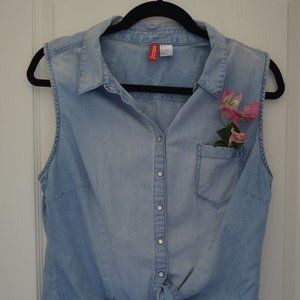 Denin Crop Tank - DIVIDED